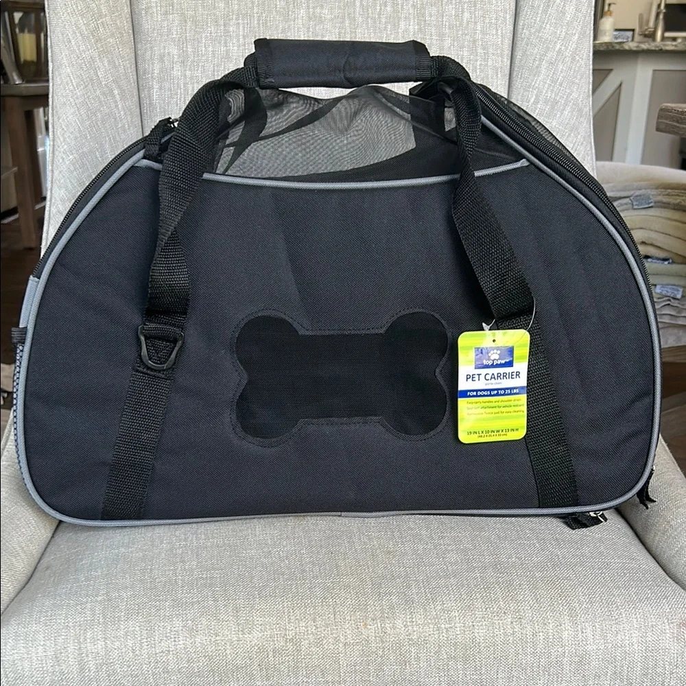 Top Paw Black & Gray Dog Carrier